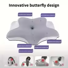 Memory-Foam Butterfly Neck-Support Pillow