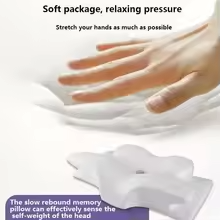 Memory-Foam Butterfly Neck-Support Pillow