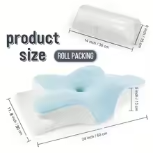 Memory-Foam Butterfly Neck-Support Pillow