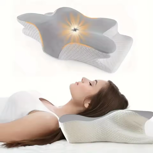 Memory-Foam Butterfly Neck-Support Pillow